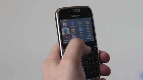 Cell phone in hand Stock Footage 85906697