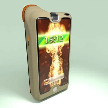 Cell Phone Like Handheld Device 3D Model