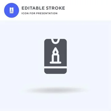 Cell Phone icon vector, filled flat sign, solid pictogram isolated on white,  스톡 일러스트