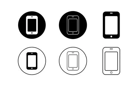 Cell Phone Icon vector Illustration. Stock Illustration