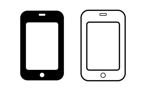 Cell Phone Icon vector Illustration. Stock Illustration