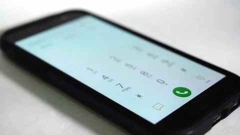 Cell Phone Keypad Close Up Stock Footage 130866082