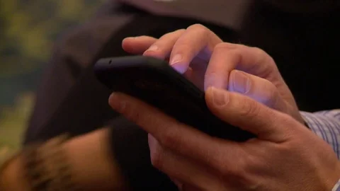 Cell phone man Stock Footage 75250615