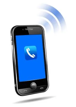 Cell Phone Ringing Stock Illustration