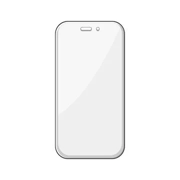 Cell phone screen protector cartoon vector illustration Illustrazione stock