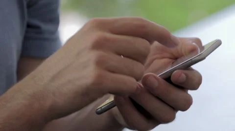 Cell Phone Scrolling Stock Footage 50939272