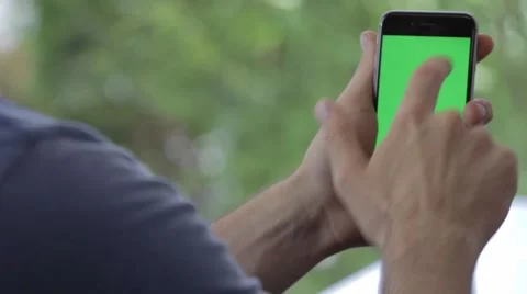 Cell Phone Tapping Stock Footage 50939357