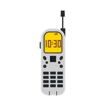 Cell phone technology screen flat symbol vector icon. Business telephone devi Stock Illustration