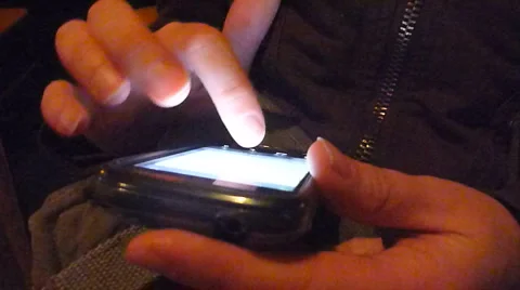 Cell Phone Texting Stock Footage 2598470