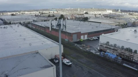 Cell phone tower Stock Footage 125476072