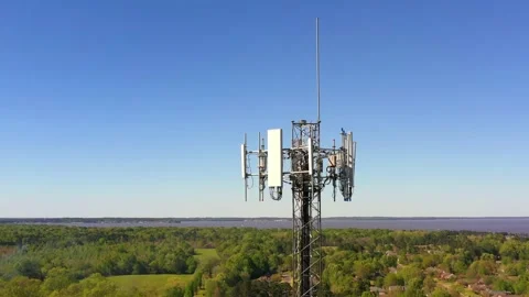 Cell Phone tower Stock Footage 178686552