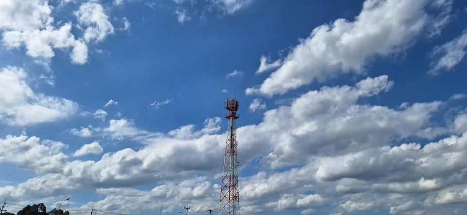 Cell phone tower. Stock Photos