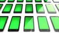 Cell phones with colorful diplays HD Footage