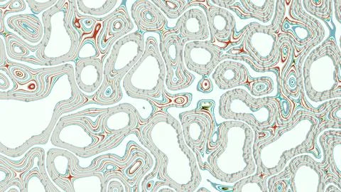 Cell pillow pattern colorful gradient animated background. Abstract Looping.. Stock Photos