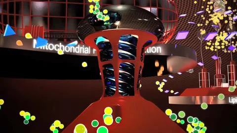 Cell replication making process 3d Illustrazione stock