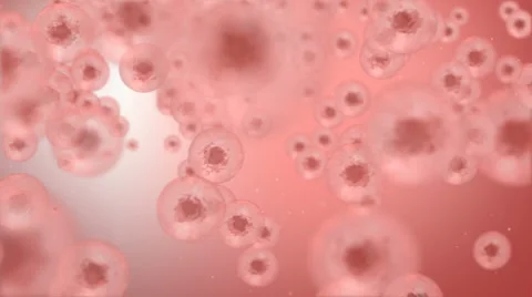 CELL ROTATING and FLOWING in LIQUID Stock Footage 956820