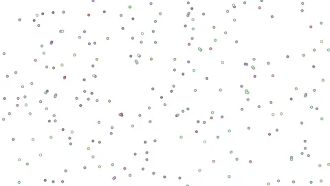 Cell simulation with coloured cells Stock Footage 171684354