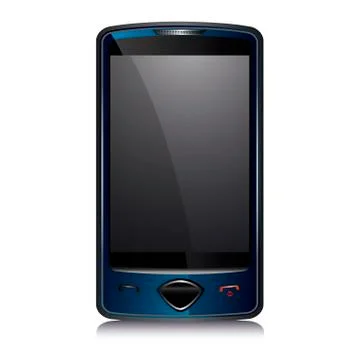 Cell smart phone dark blue Illustrazione stock