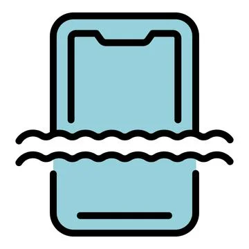 Cell smartphone case icon vector flat Illustrazione stock