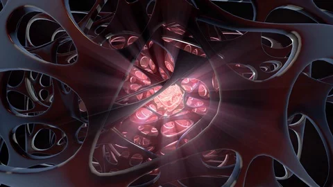 Cell-structure 1v Stock Footage 129711473