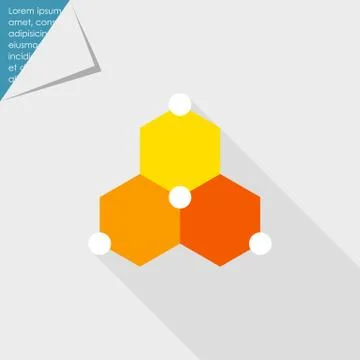 Cell structure icon Illustrazione stock