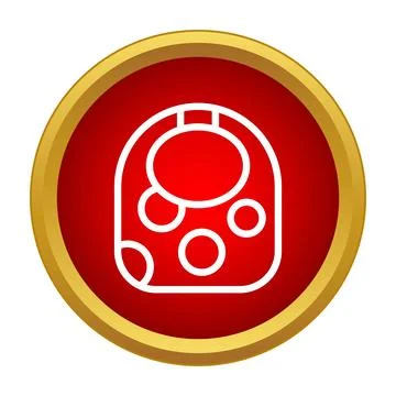 Cell structure icon representing scientific biology research Stock Illustration