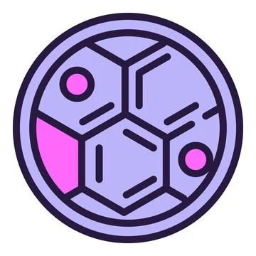 Cell test icon outline vector. Genetic dna Illustrazione stock