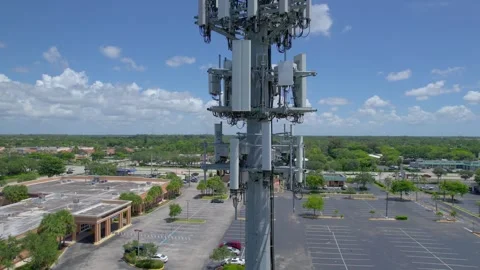 Cell Tower Aerial, 4K 库存影片 263651728