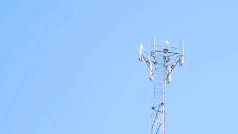 Cell Tower Against Sky Stock Footage 270780023