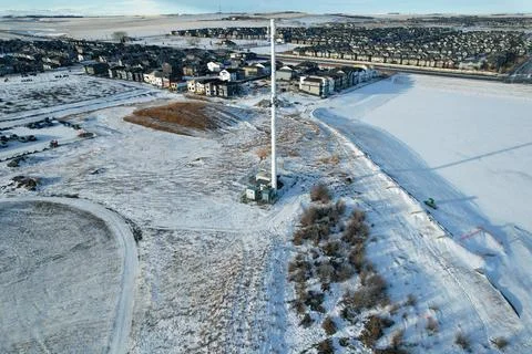 Cell Tower Airdrie Stock Photos