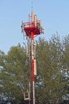 Cell tower antenna Stock Photos