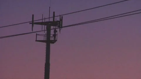 Cell Tower Stock Footage 10760529