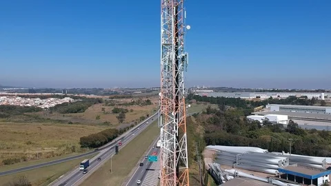 Cell tower Stock Footage 93719035