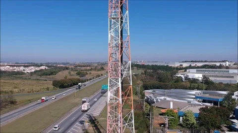 Cell Tower Stock Footage