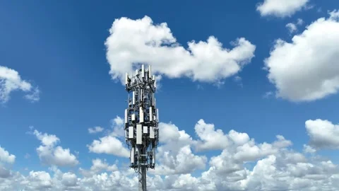 Cell Tower Inspection Stock Footage 244865471