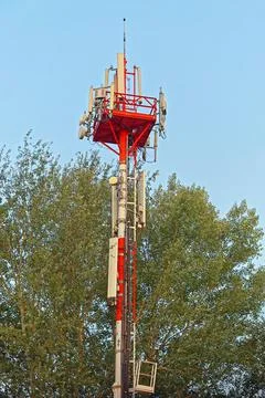 Cell tower mast Stock Photos
