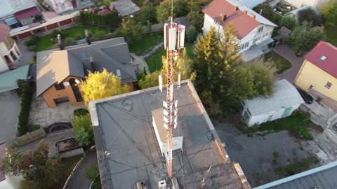 Cell tower mobile network Stock Footage 163050194