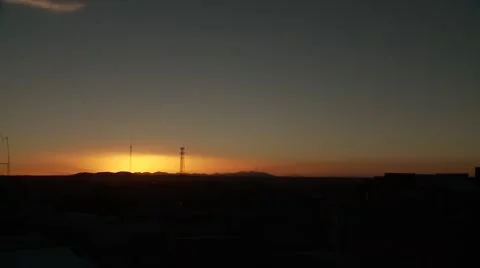 Cell Tower in the sunset Stock Footage 50115368
