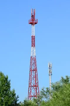 Cell towers Stock Photos