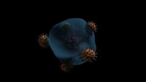 Cell Virus Attack Stock Footage 127598969