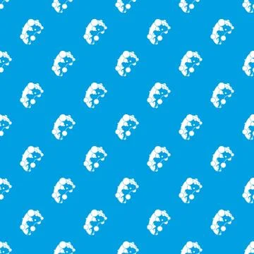 Cell virus pattern seamless blue Stock Illustration