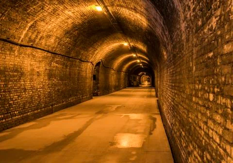 Cellar Castellane Long Corridor Stock Photos
