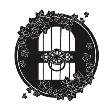 Cellar door amblem Stock Illustration