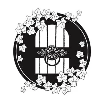 Cellar door amblem Stock Illustration