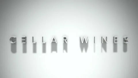 Cellar wines 3D title animation white text on a white background Stock-Footage 299423961