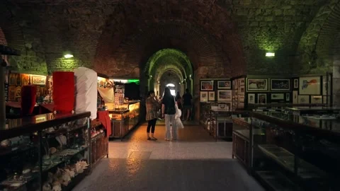 Cellars of Diocletian in Split Croatia Stock Footage 201624526