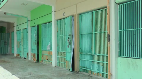 Cellblocks in prison Stock Footage 47405744