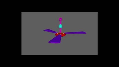 Celling Fan Stock Footage 345588268