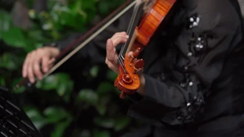 A Cellist in Action Showcasing Various Techniques, Expressions and Performing Stock Footage 314577178