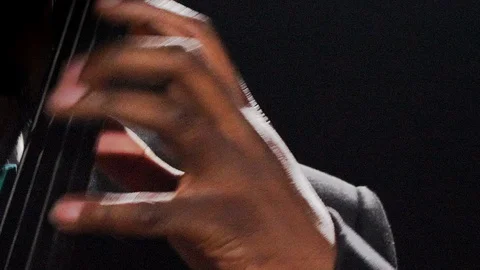 Cellist Close-up Fingers Video stock 111912810
